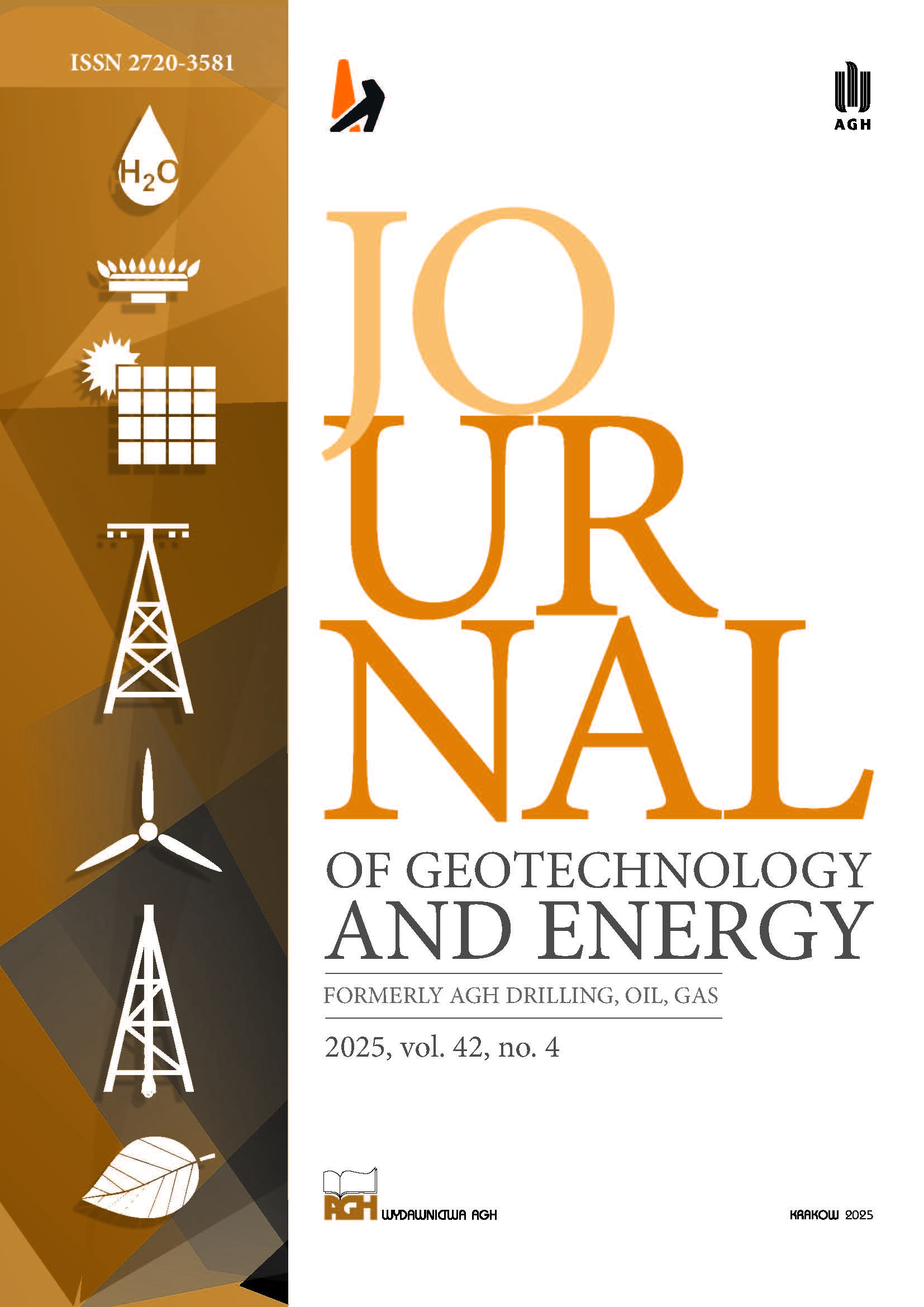 Okładka czasopisma  Journal of Geotechnology and Energy
